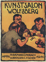 Arnold Brügger - Ausstellungsplakat Kunstsalon Wolfsberg